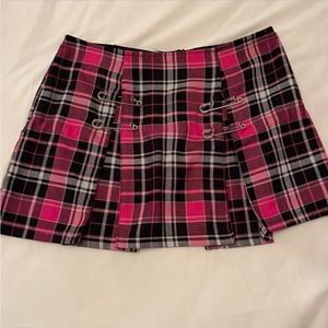 LIP SERVICE PLAID SKIRT